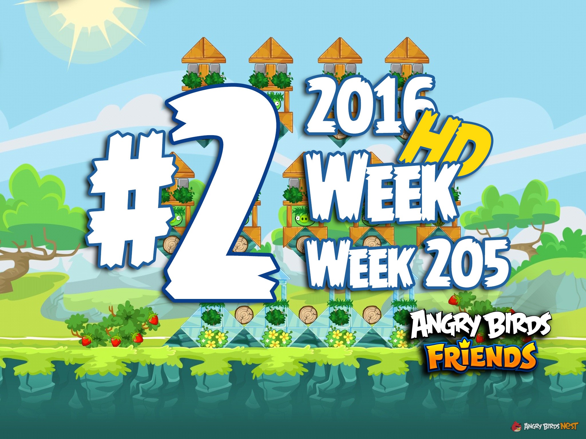 Angry Birds Friends Tournament Level 2 Week 205 Walkthrough | April 21th 2016