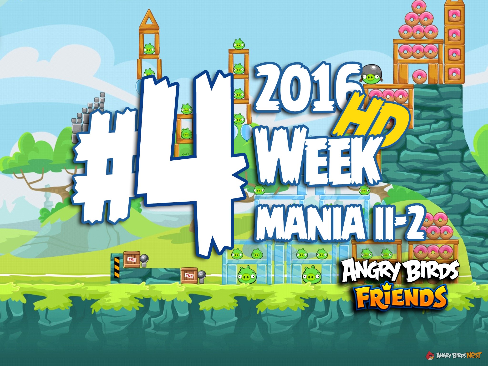 Angry Birds Friends Tournament Level 4 Week 204 Walkthrough | April 11th 2016
