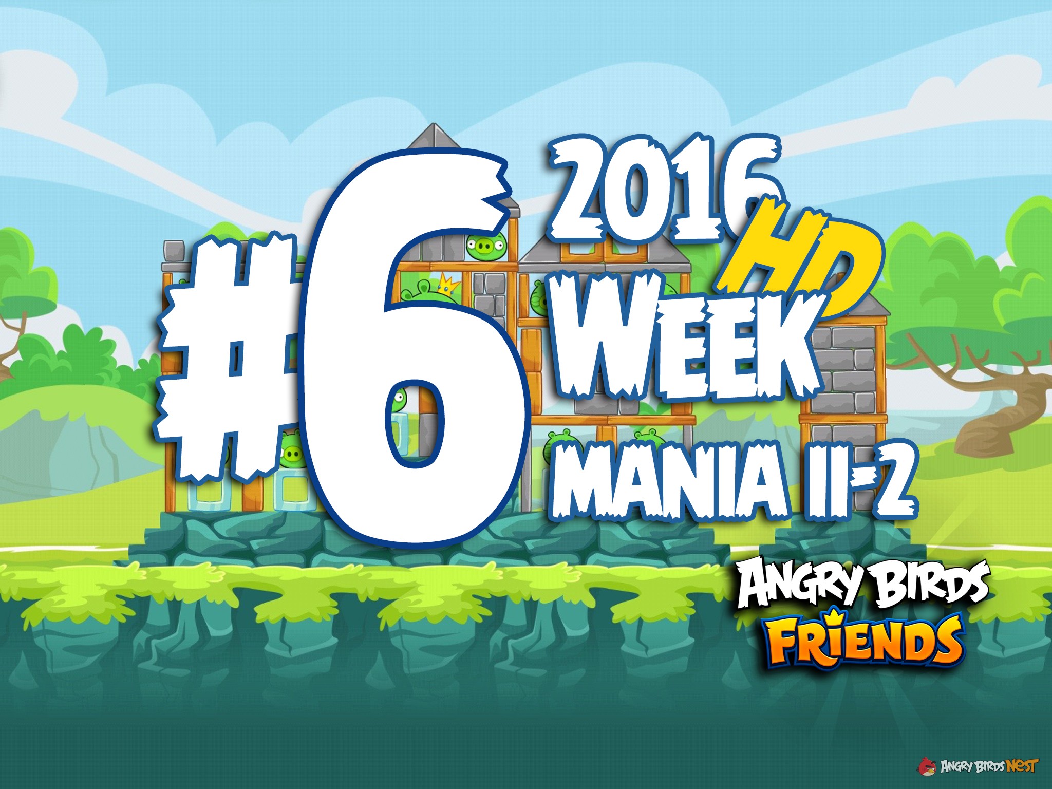 Angry Birds Friends Tournament Level 6 Week 204 Walkthrough | April 11th 2016