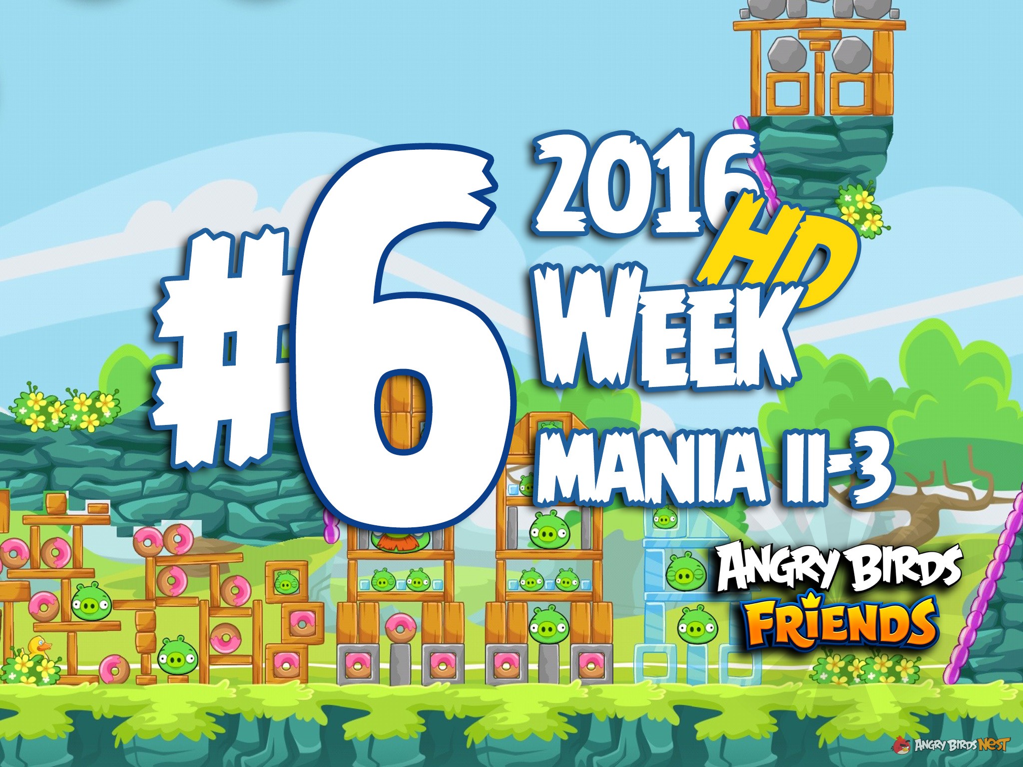 Angry Birds Friends Tournament Level 6 Week 204 Walkthrough | April 14th 2016