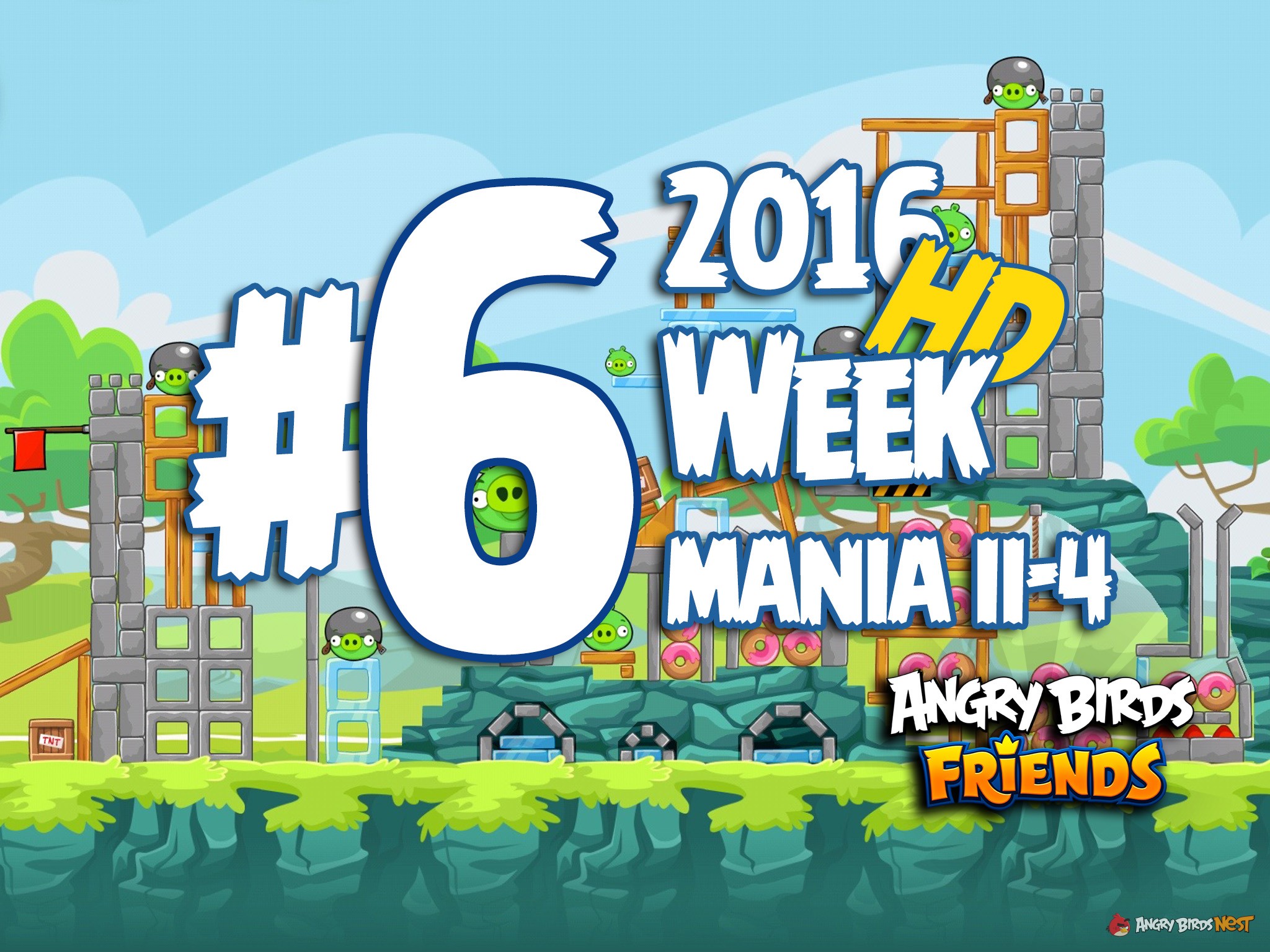Angry Birds Friends Tournament Level 6 Week 204 Walkthrough | April 18th 2016
