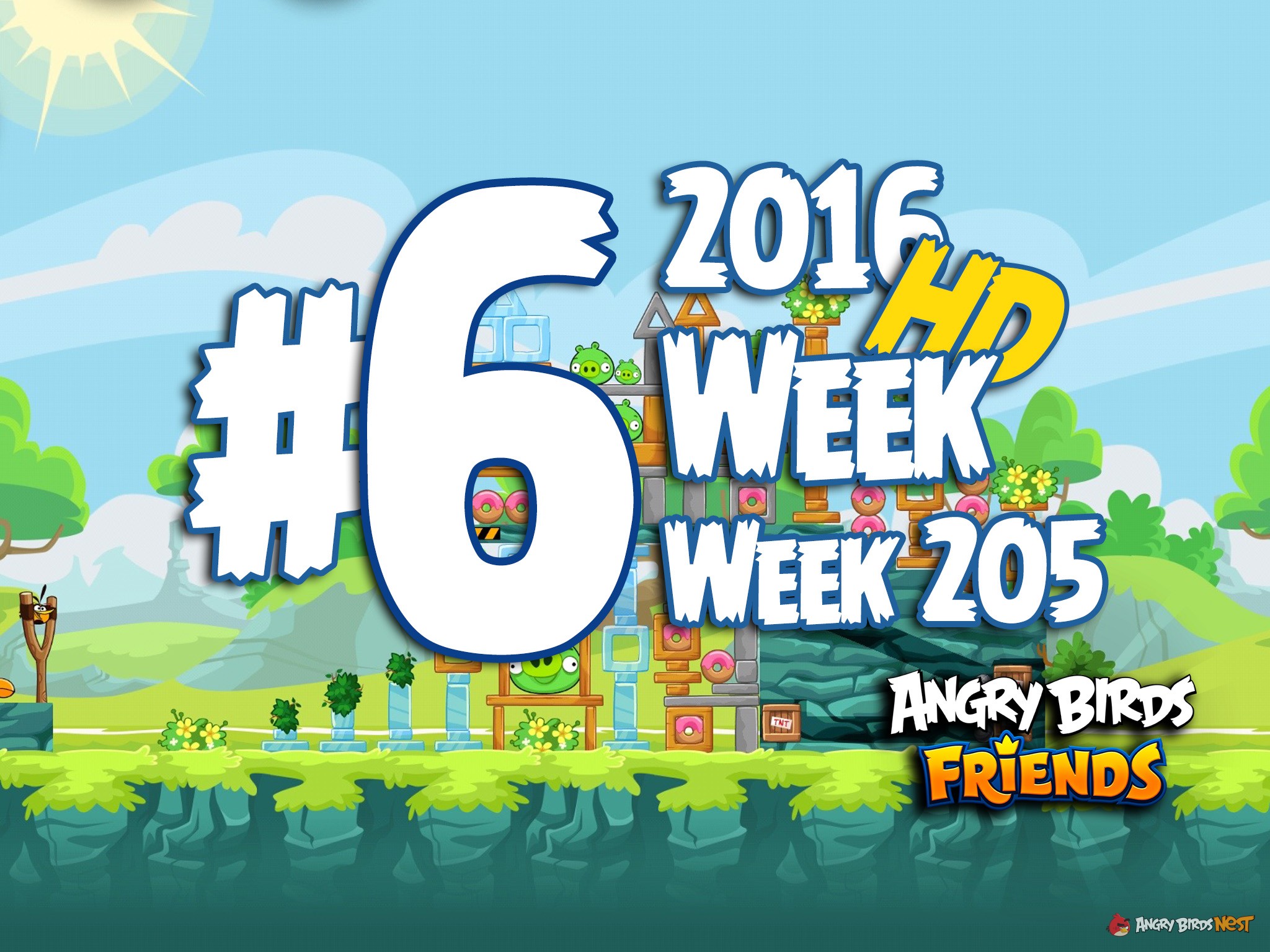 Angry Birds Friends Tournament Level 6 Week 205 Walkthrough | April 21th 2016