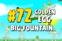 Angry Birds Seasons Marie Hamtoinette Big Fountain Golden Egg #72 Walkthrough