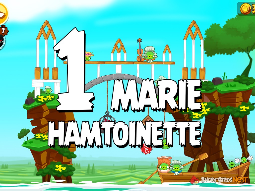 Angry Birds Seasons Marie Hamtoinette Level 1