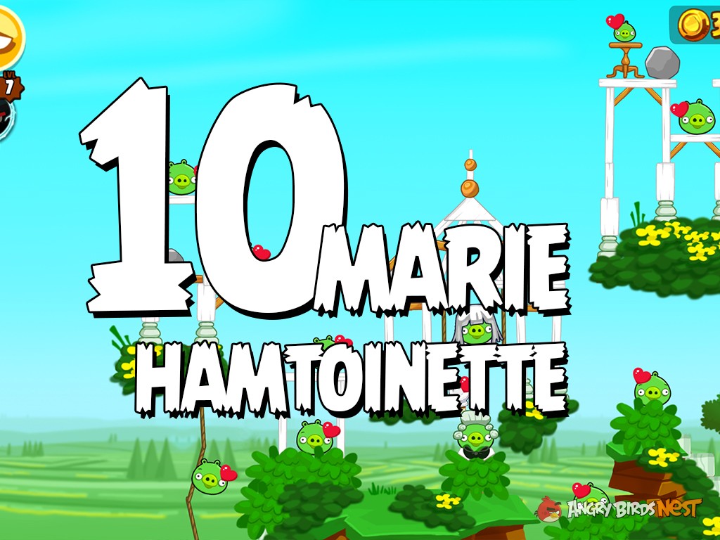 Angry Birds Seasons Marie Hamtoinette Level 10