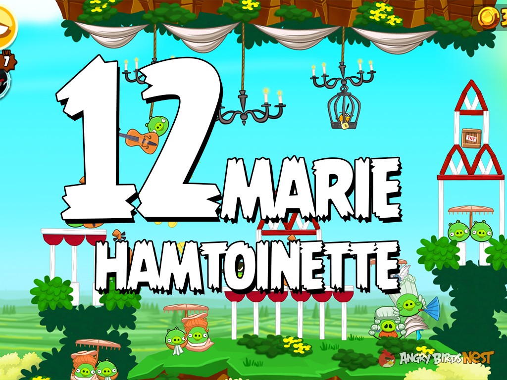 Angry Birds Seasons Marie Hamtoinette Level 12