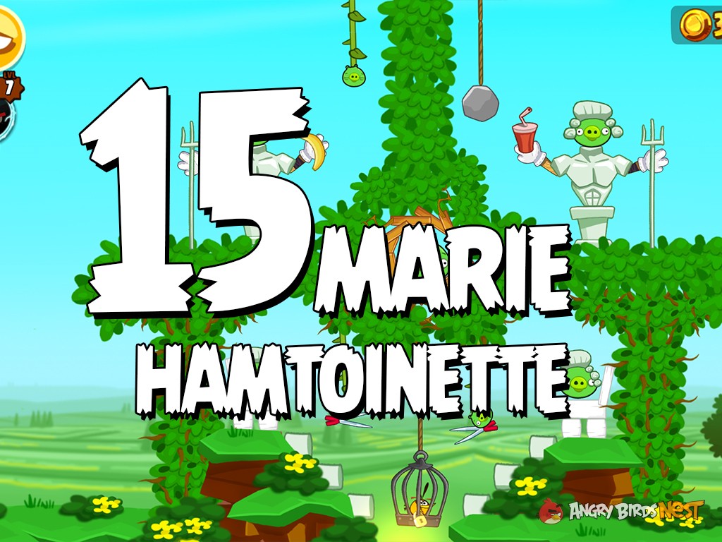 Angry Birds Seasons Marie Hamtoinette Level 15