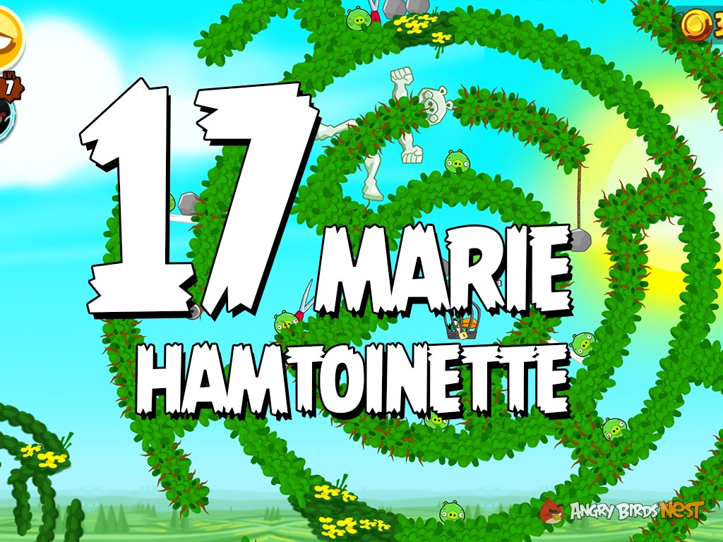 Angry Birds Seasons Marie Hamtoinette Level 17