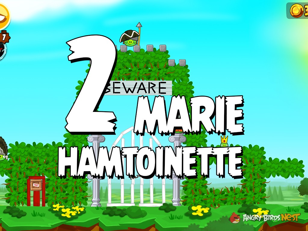 Angry Birds Seasons Marie Hamtoinette Level 2