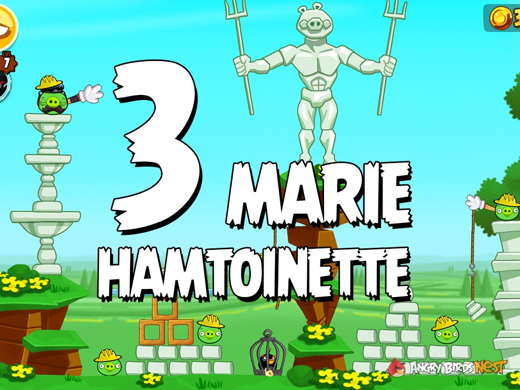 Angry Birds Seasons Marie Hamtoinette Level 3