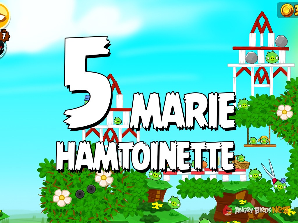Angry Birds Seasons Marie Hamtoinette Level 5