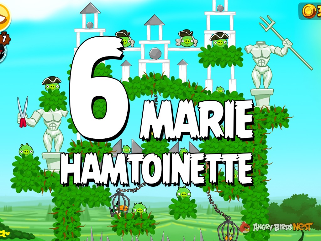 Angry Birds Seasons Marie Hamtoinette Level 6