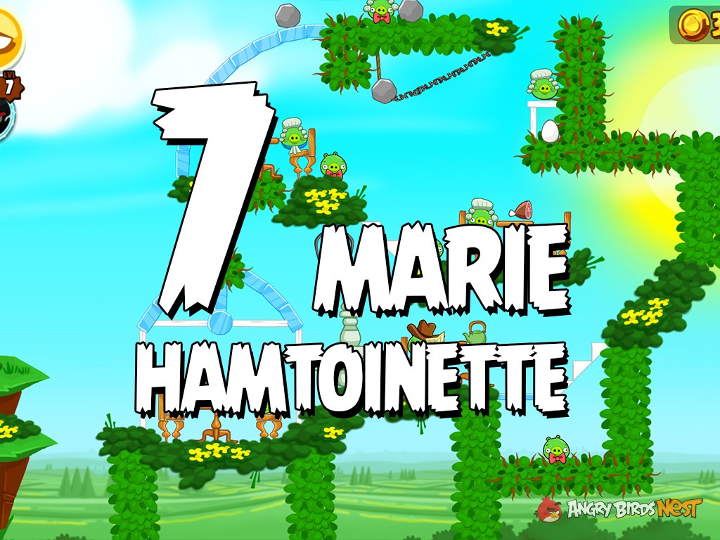 Angry Birds Seasons Marie Hamtoinette Level 7