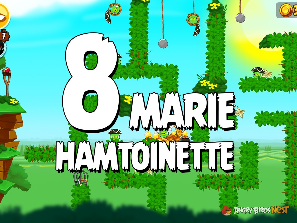 Angry Birds Seasons Marie Hamtoinette Level 8