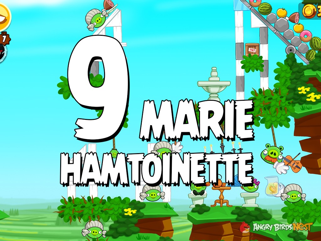 Angry Birds Seasons Marie Hamtoinette Level 9