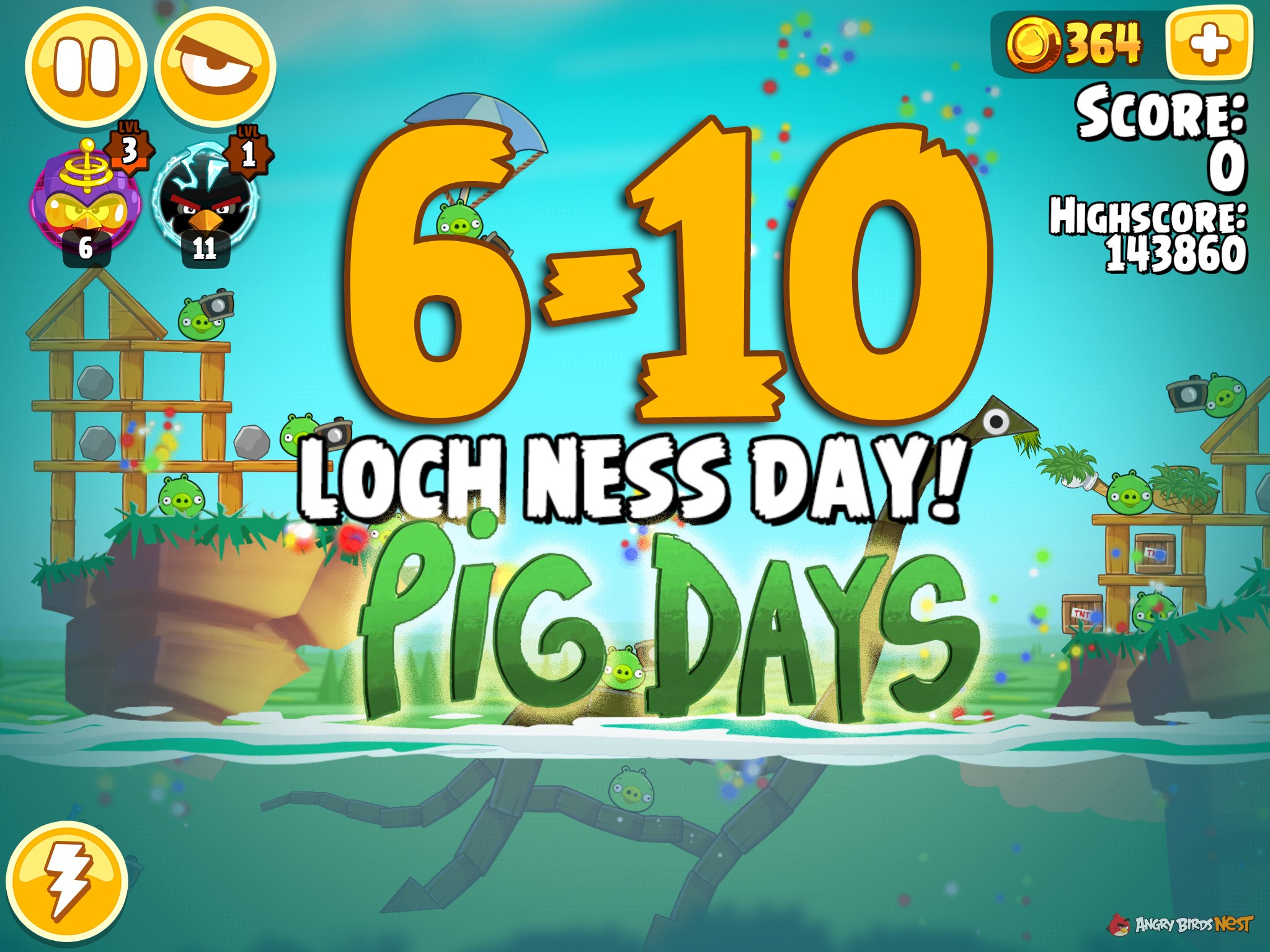 Angry Birds Seasons The Pig Days Level 6-10