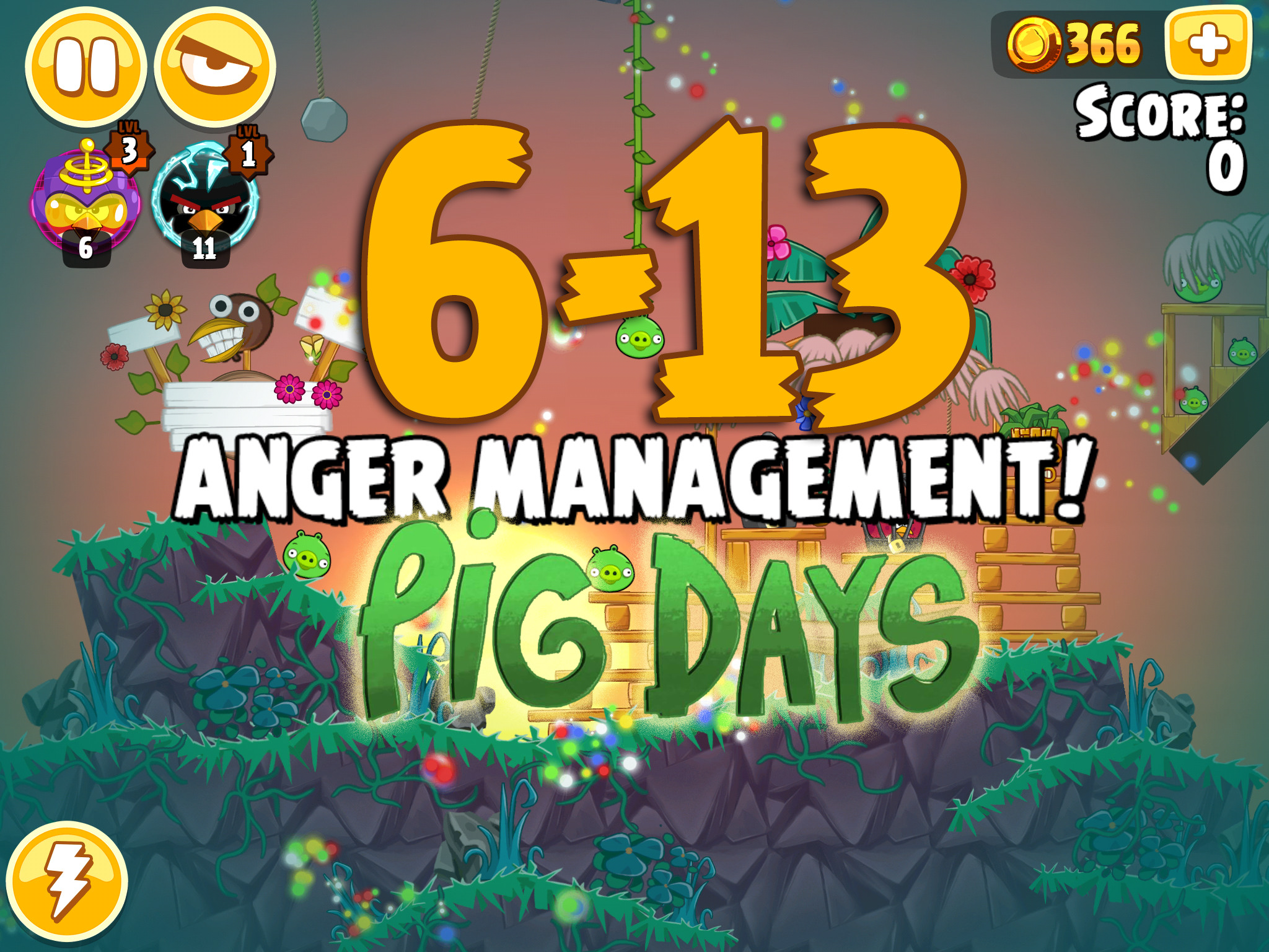 Angry Birds Seasons The Pig Days Level 6-13