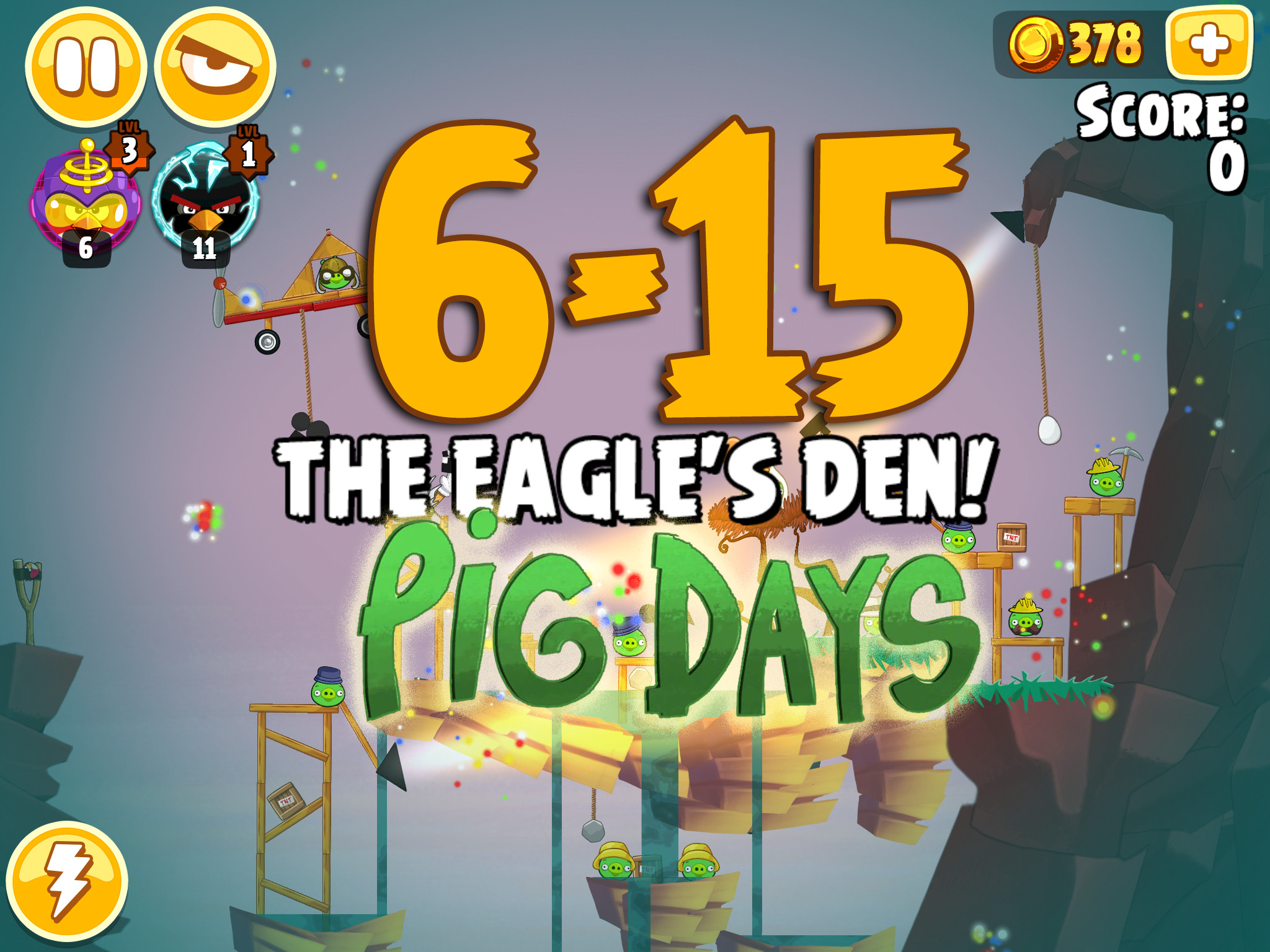 Angry Birds Seasons The Pig Days Level 6-15