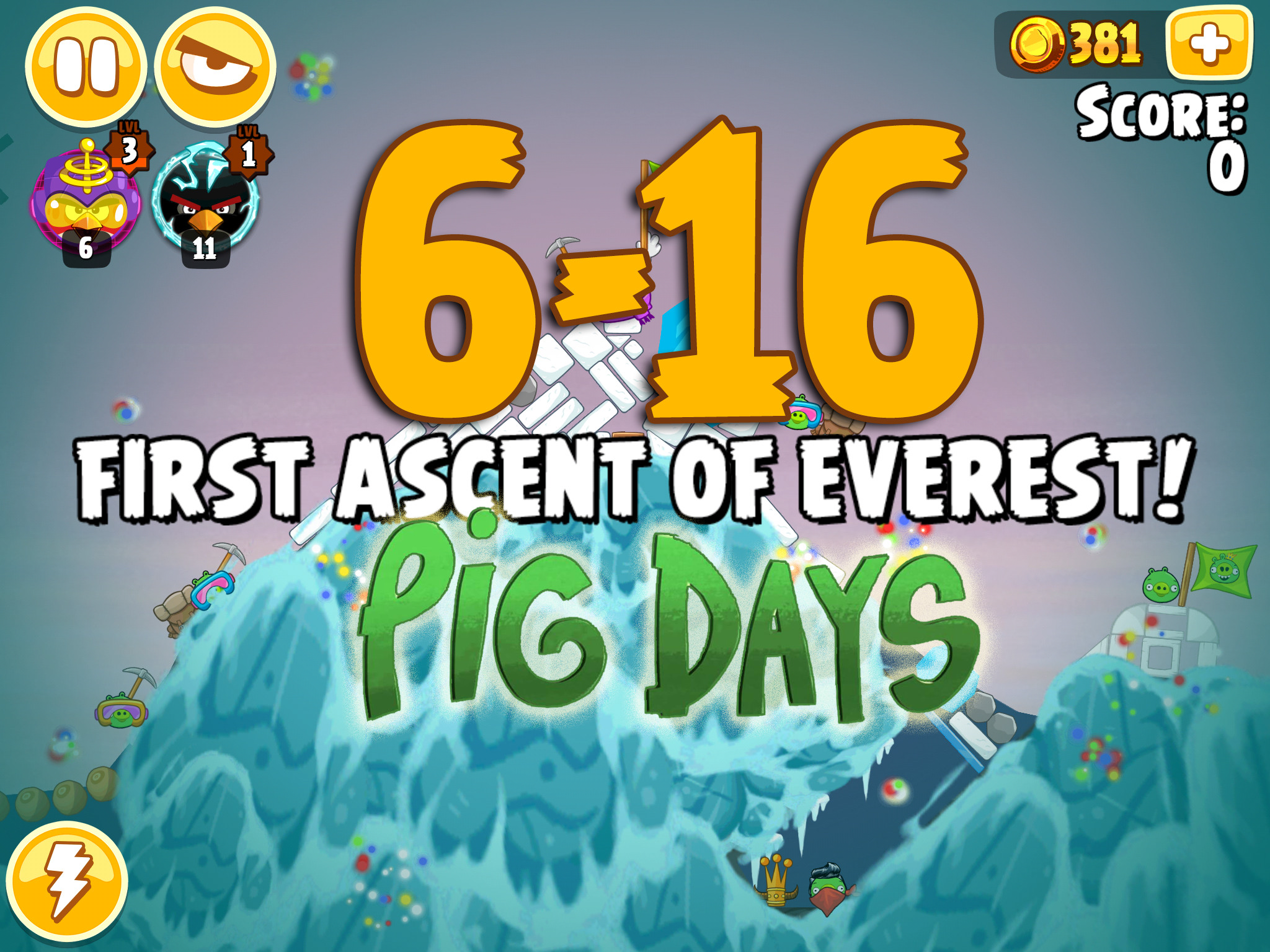 Angry Birds Seasons The Pig Days Level 6-16