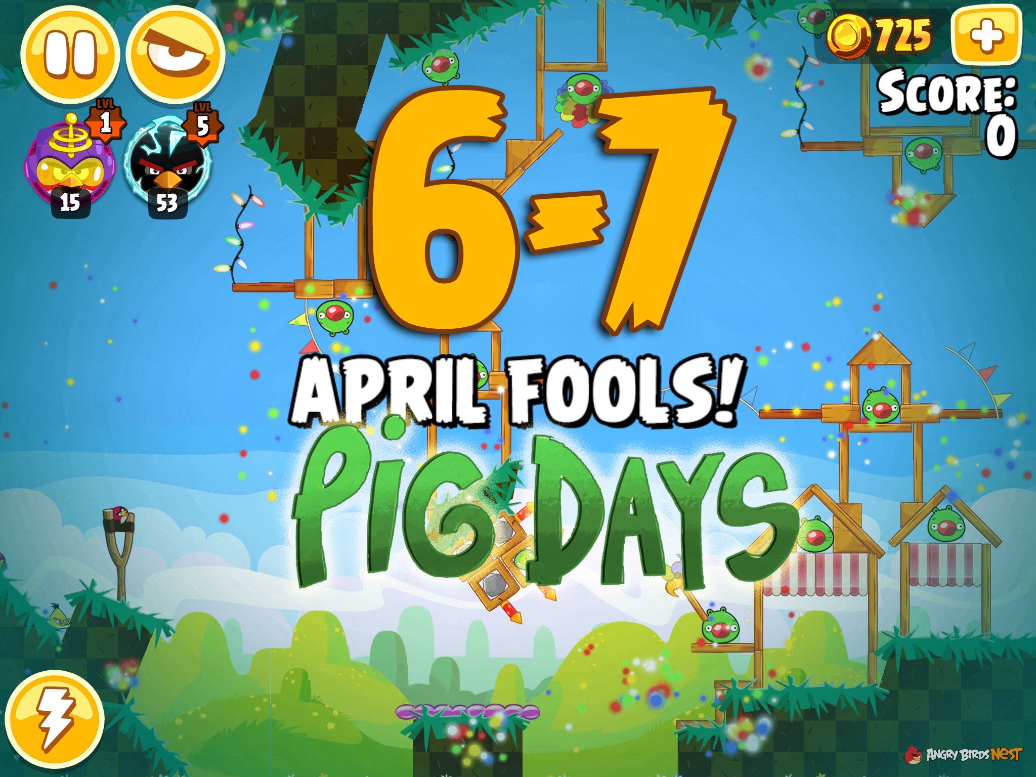 Angry Birds Seasons The Pig Days Level 6-7