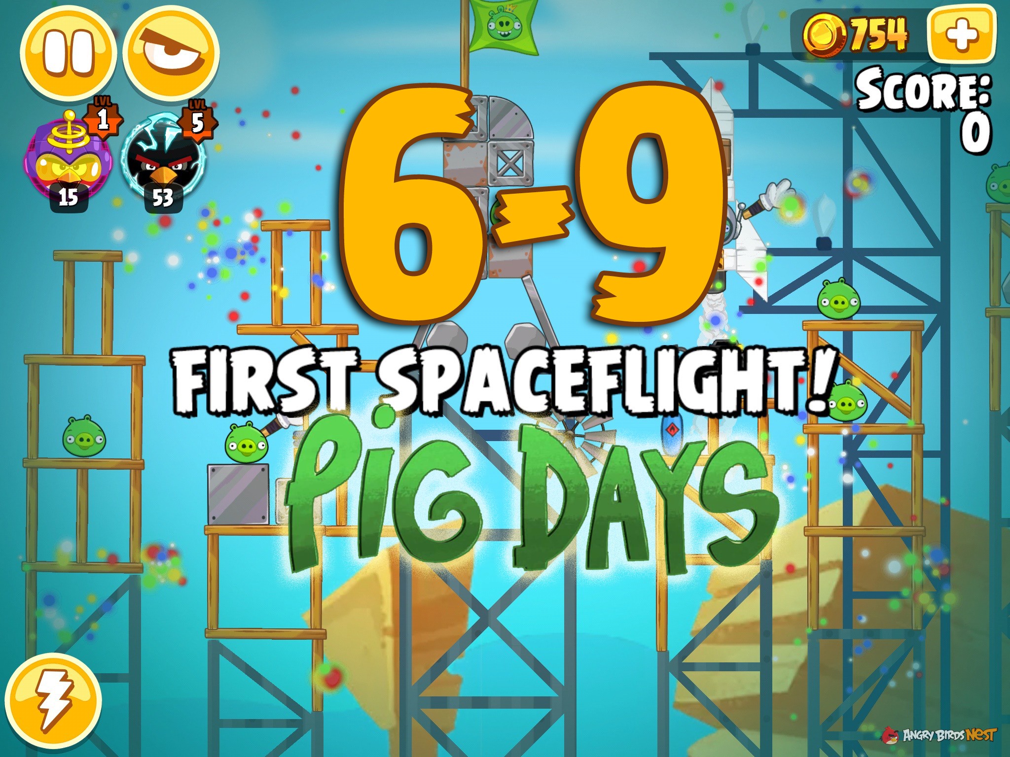 Angry Birds Seasons The Pig Days Level 6-9