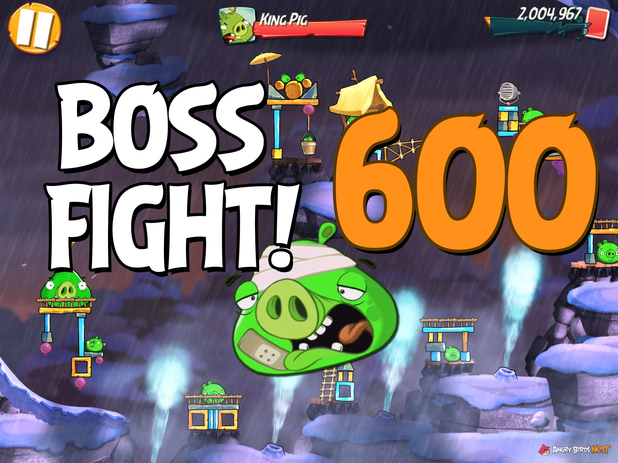 Angry Birds 2 Boss Fight Level 600 Walkthrough Cobalt Plateaus The Hamalayas Angrybirdsnest