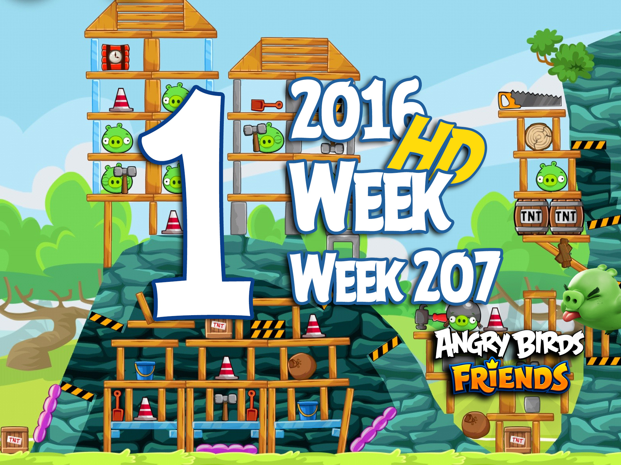 Angry Birds Friends Tournament Level 1 Week 207 Walkthrough | May 5th 2016