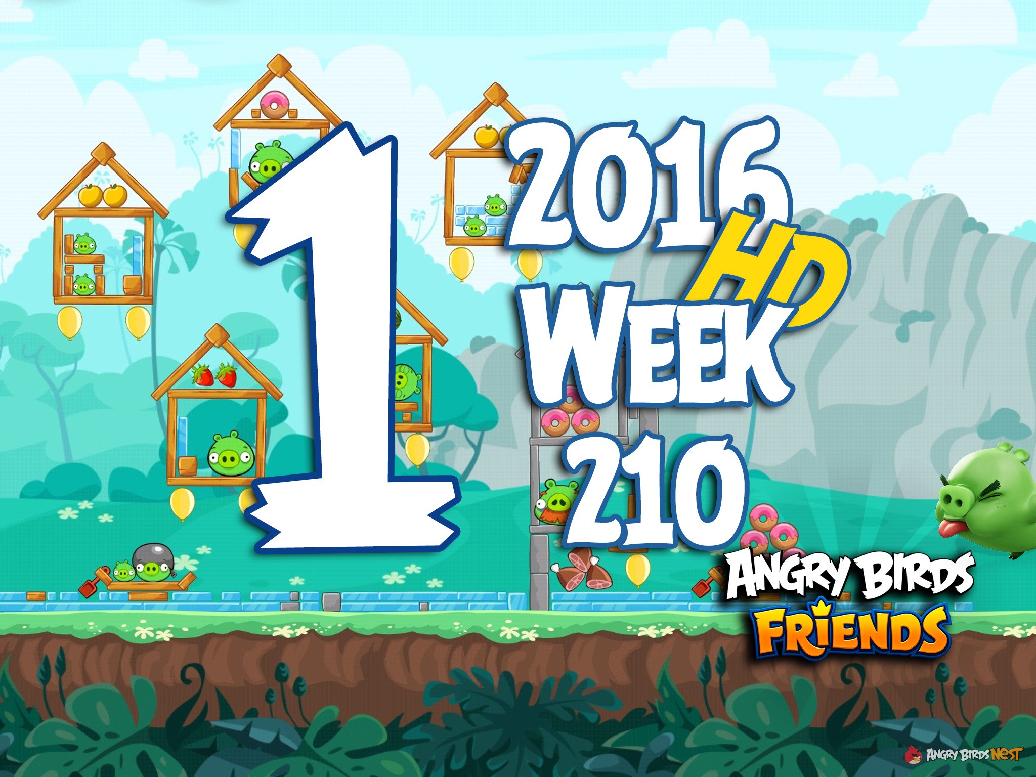 Angry Birds Friends Tournament Level 1 Week 210 Walkthrough | May 26th 2016