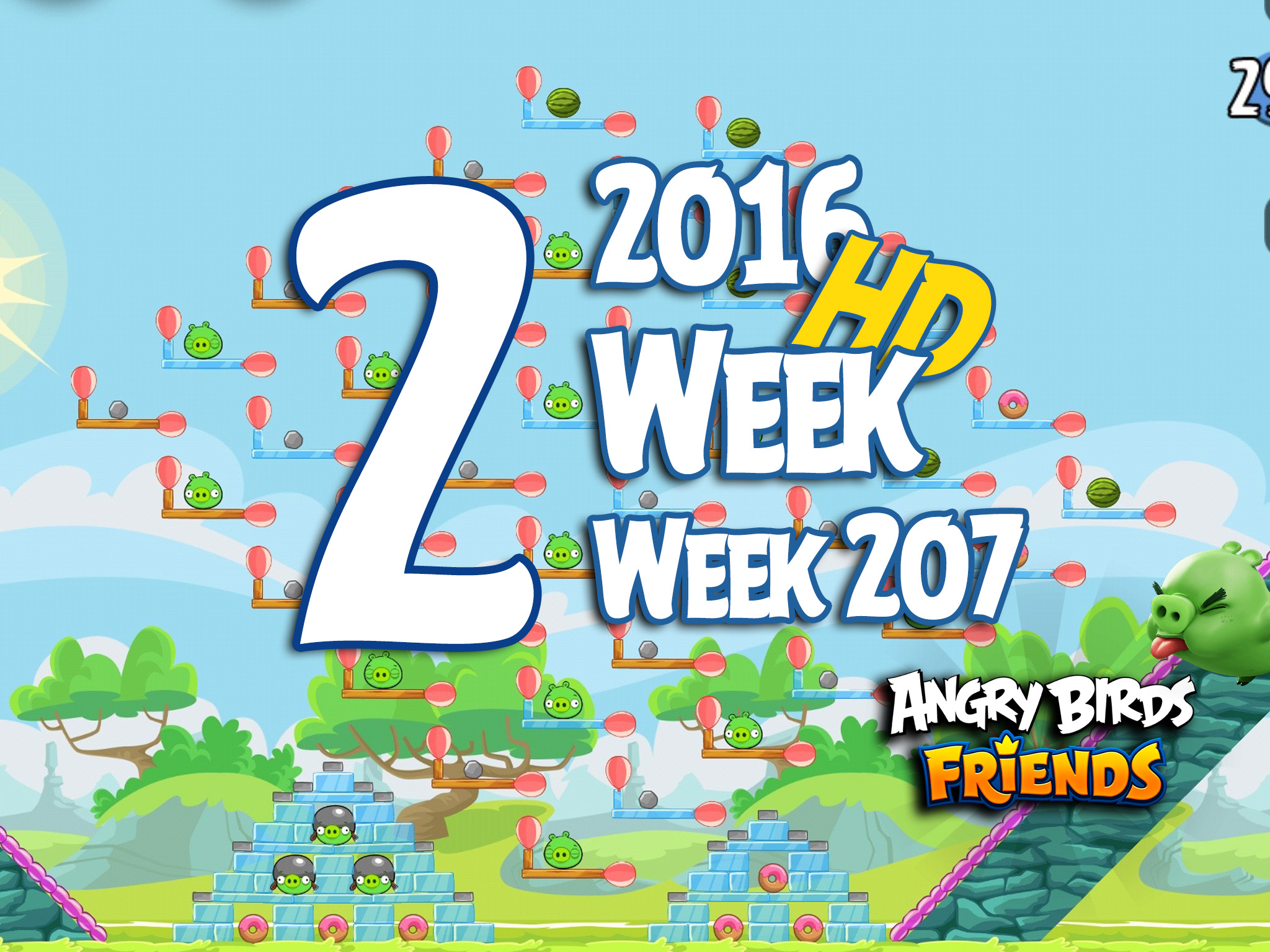 Angry Birds Friends Tournament Level 2 Week 207 Walkthrough | May 5th 2016