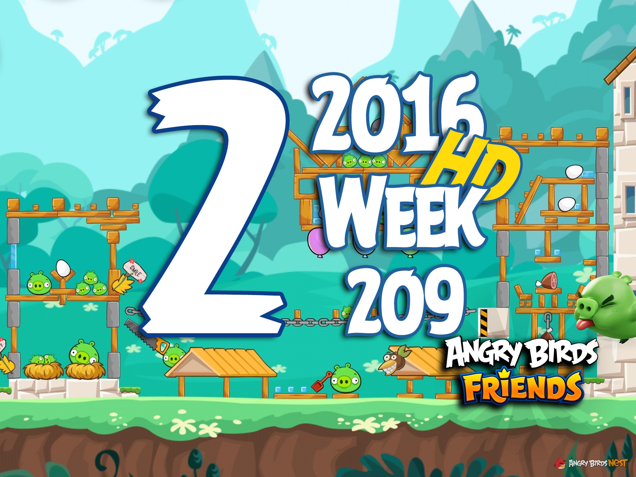 Angry Birds Friends Tournament Level 2 Week 209 Walkthrough | May 19th 2016