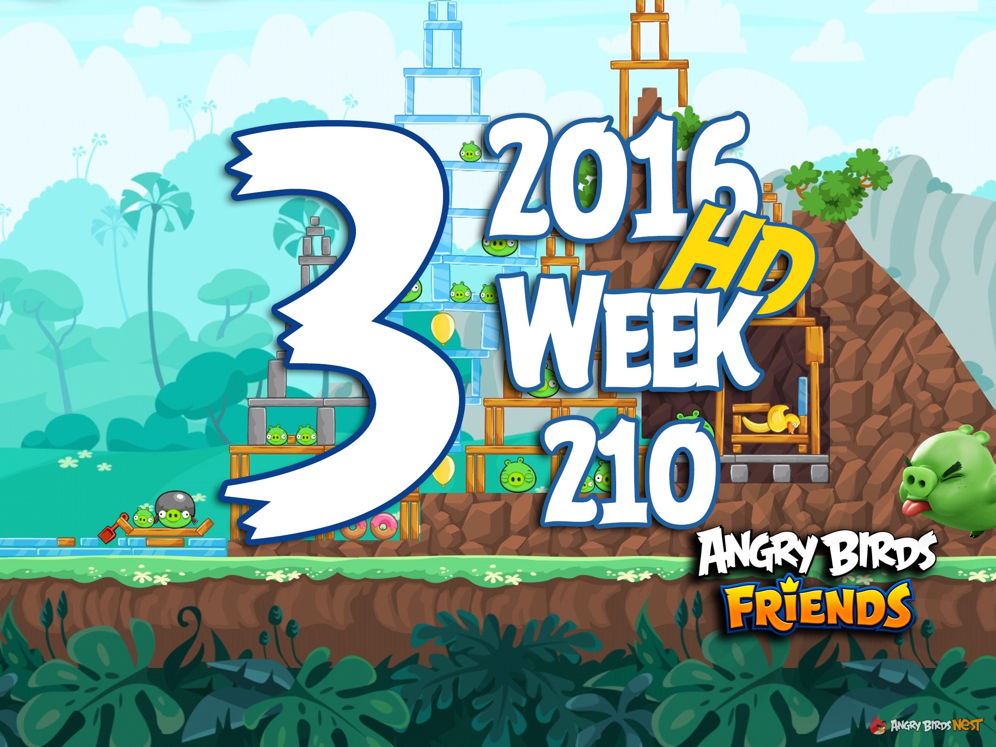 Angry Birds Friends Tournament Level 3 Week 210 Walkthrough | May 26th 2016