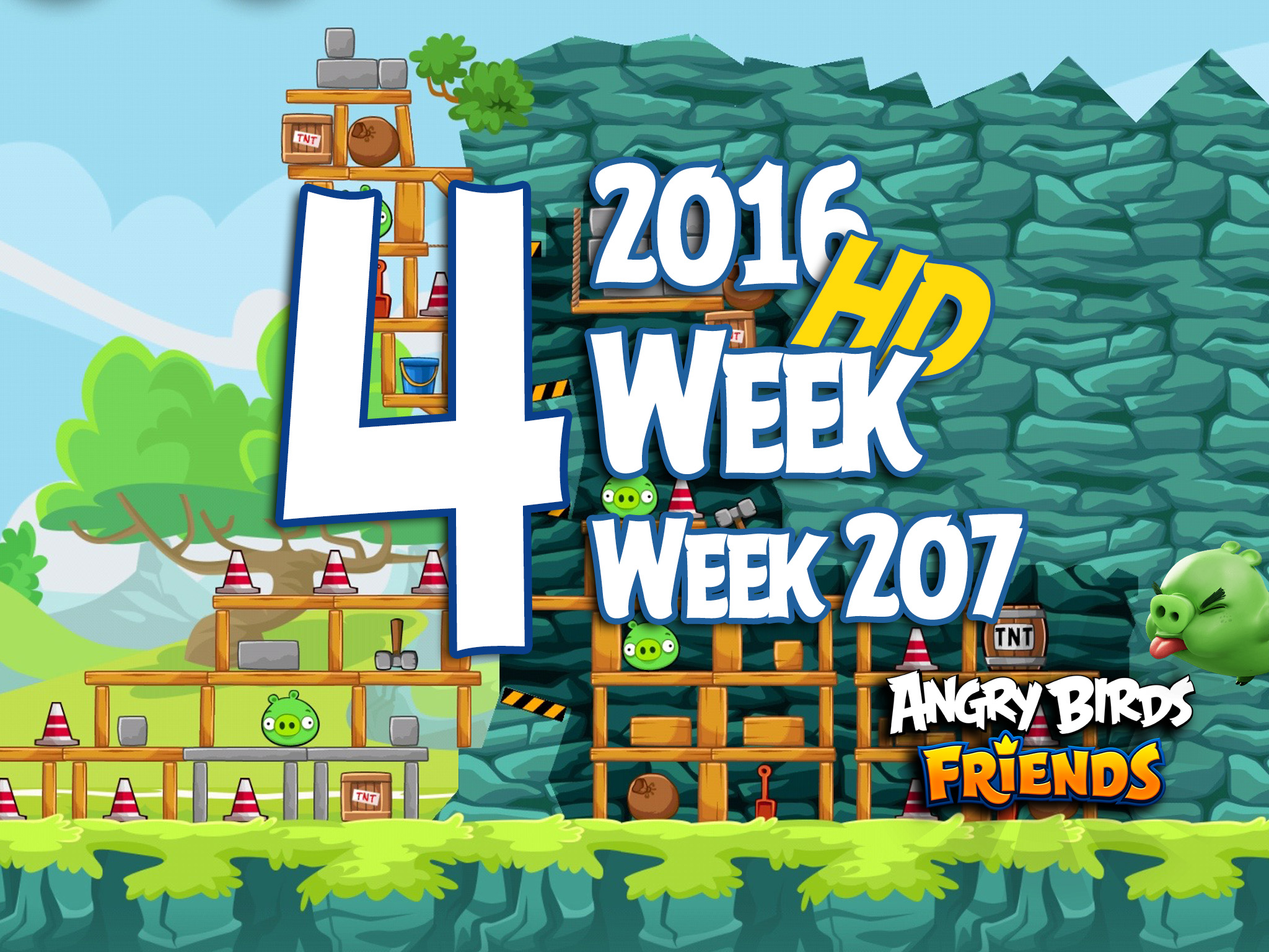 Angry Birds Friends Tournament Level 4 Week 207 Walkthrough | May 5th 2016