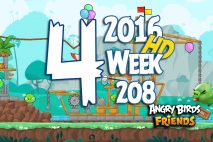 Angry Birds Friends 2016 Tournament Level 4 Week 208 Walkthrough