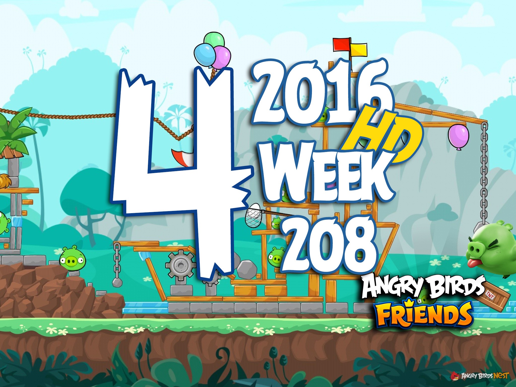 Angry Birds Friends Tournament Level 4 Week 208 Walkthrough | May 12th 2016