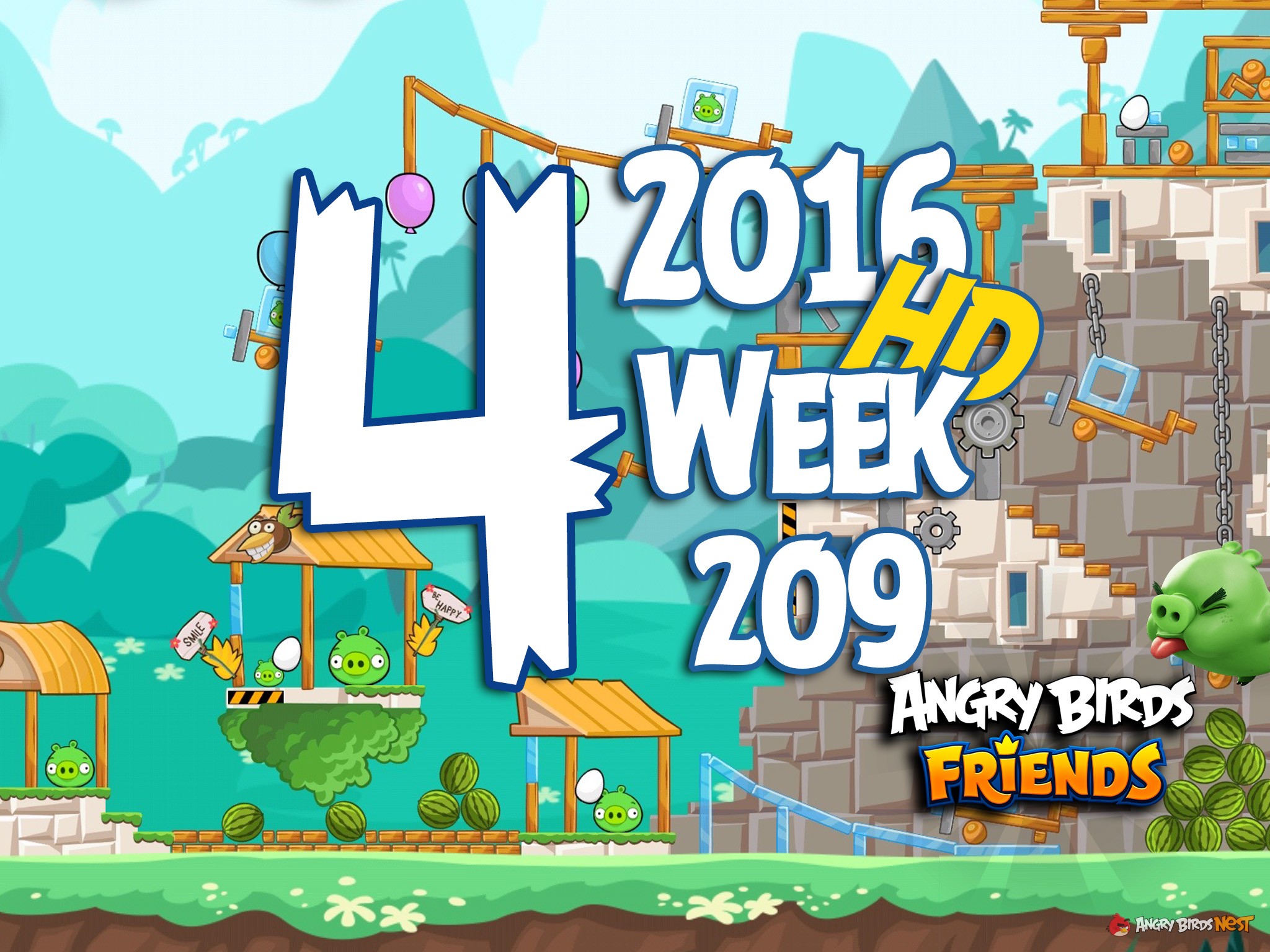 Angry Birds Friends Tournament Level 4 Week 209 Walkthrough | May 19th 2016