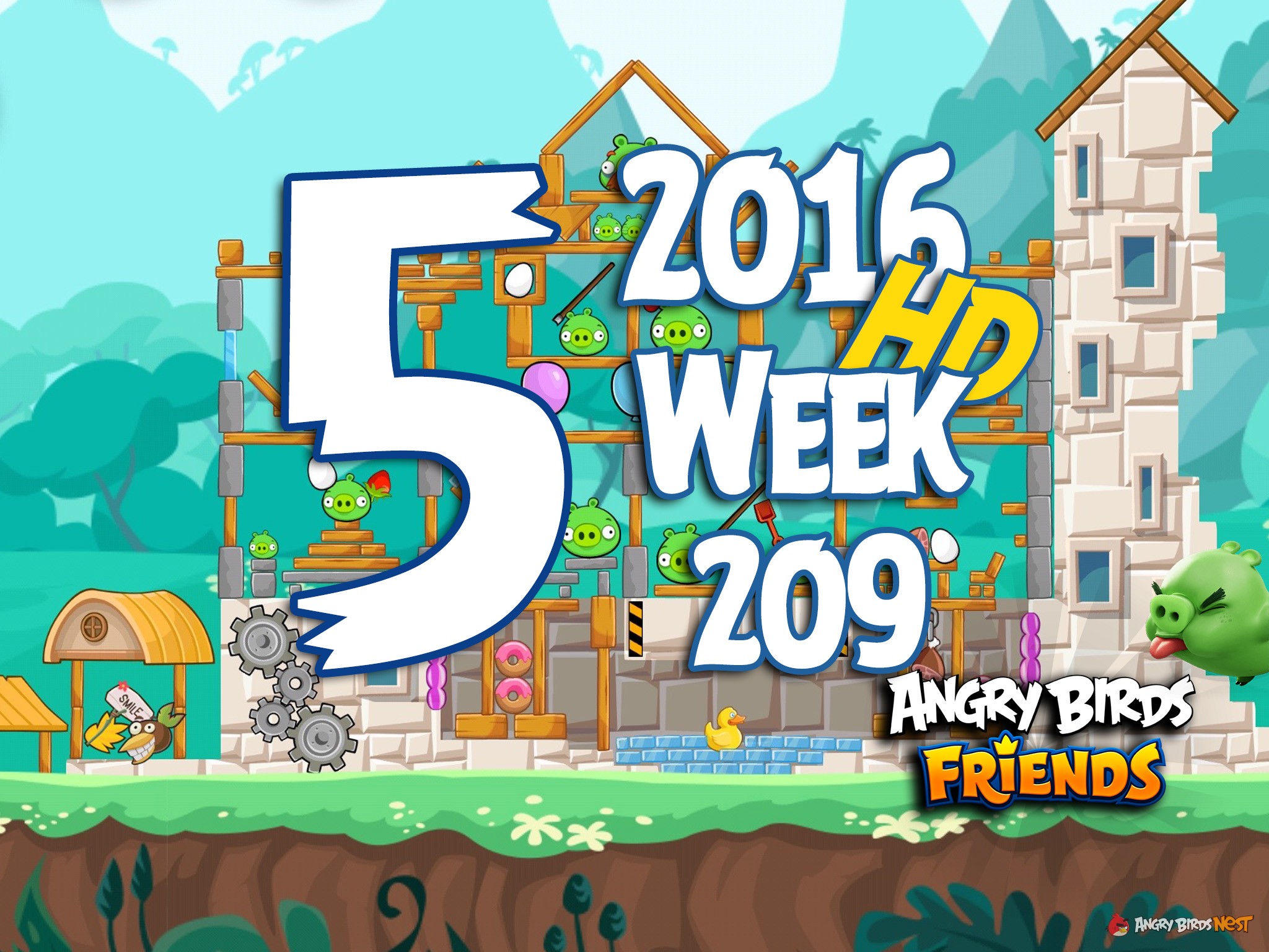 Angry Birds Friends Tournament Level 5 Week 209 Walkthrough | May 19th 2016