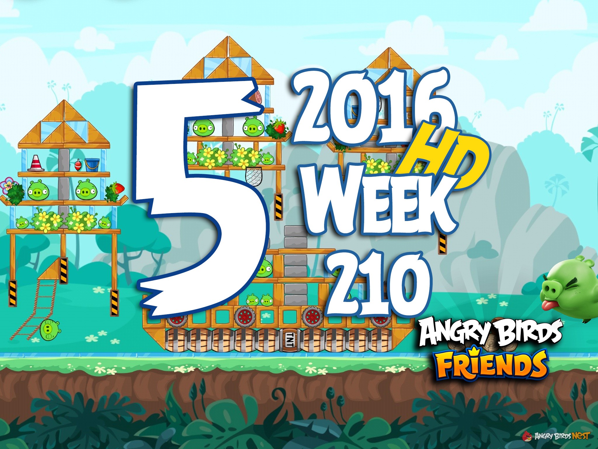 Angry Birds Friends Tournament Level 5 Week 210 Walkthrough | May 26th 2016