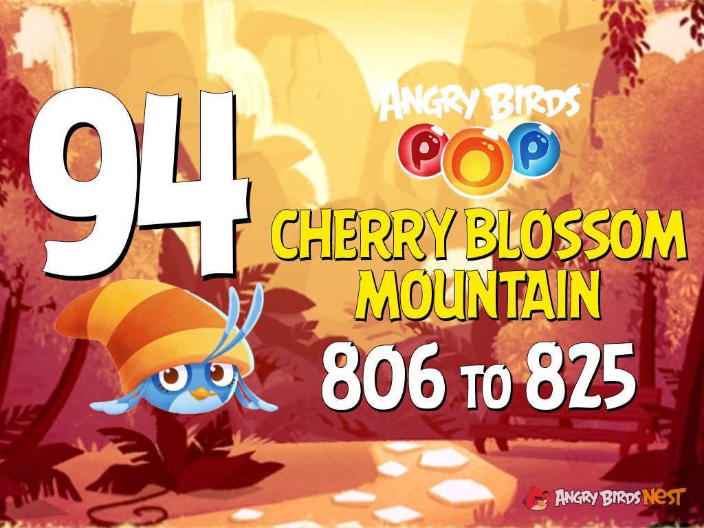 Angry Birds POP! Part 94 - Levels 806 to 825 - Cherry Blossom Mountain