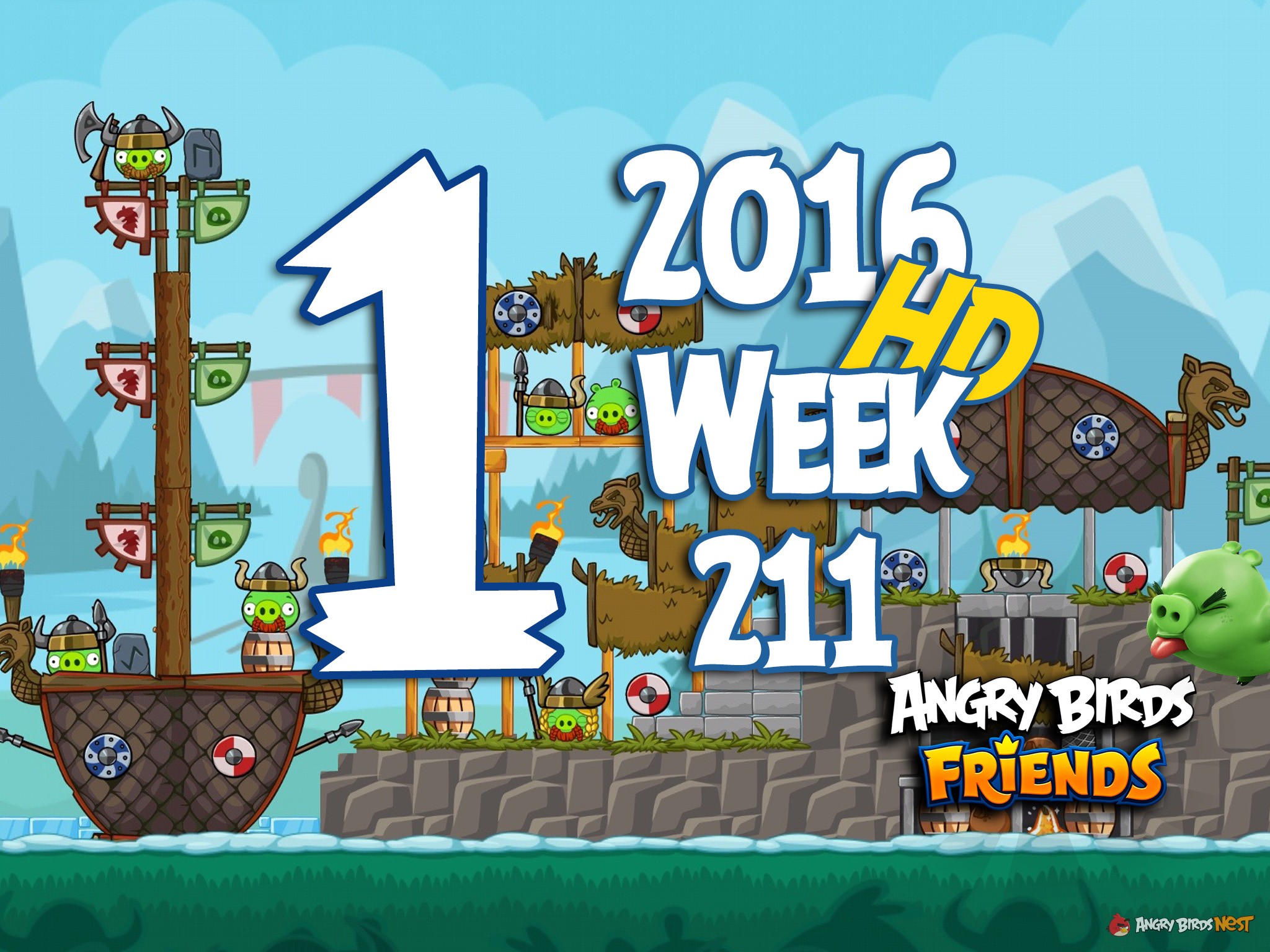 Angry Birds Friends Tournament Level 1 Week 211 Walkthrough | 2016