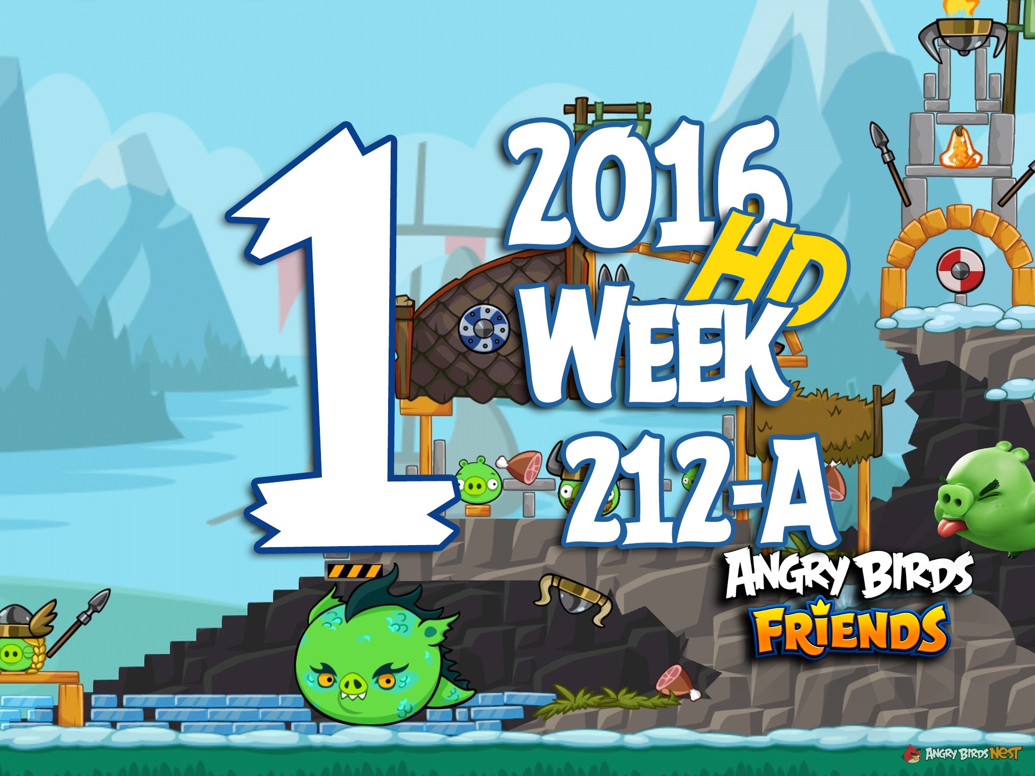 Angry Birds Friends Tournament Level 1 Week 212 Walkthrough | 2016