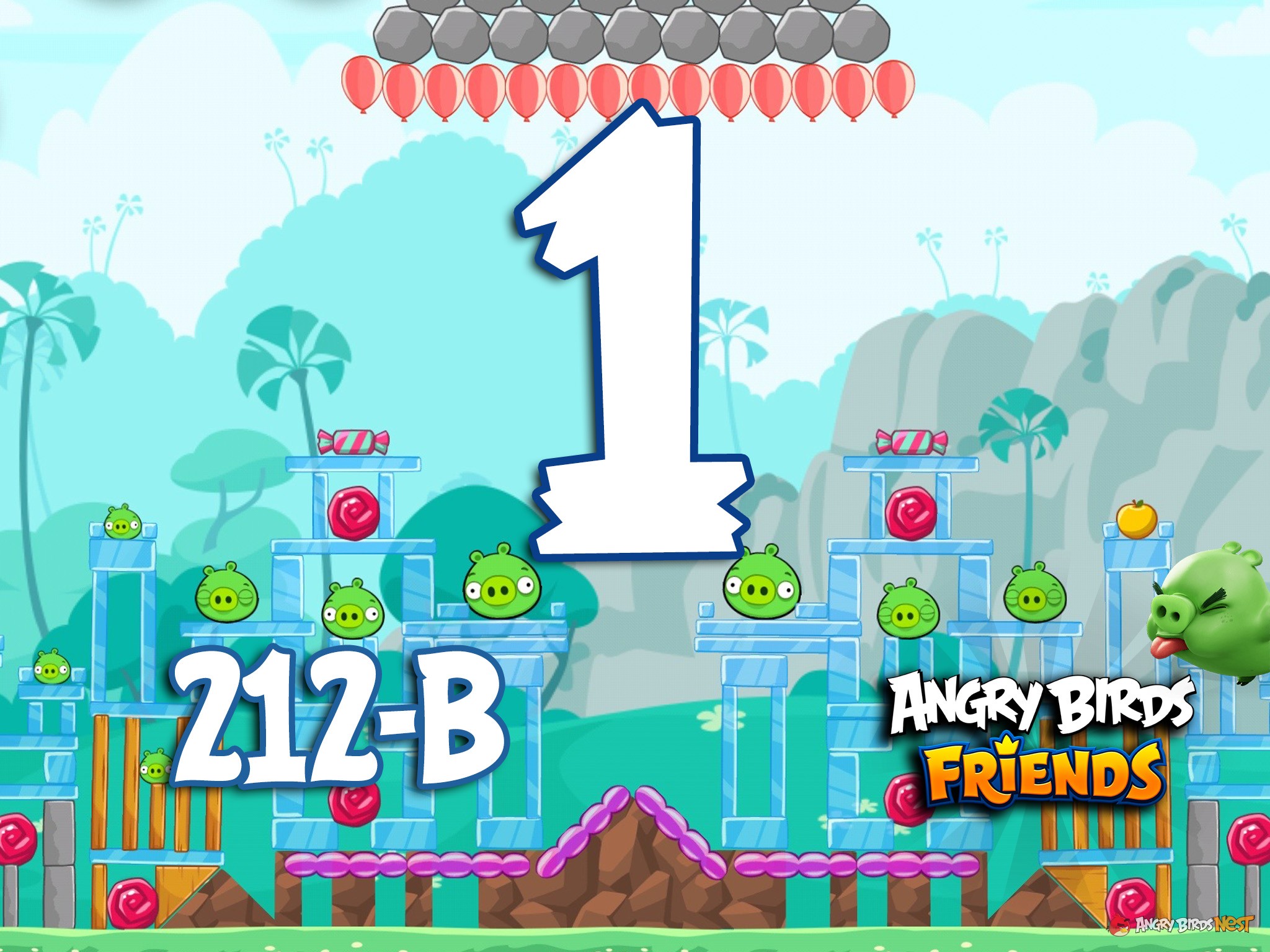 Angry Birds Friends Tournament Level 1 Week 212B Walkthrough