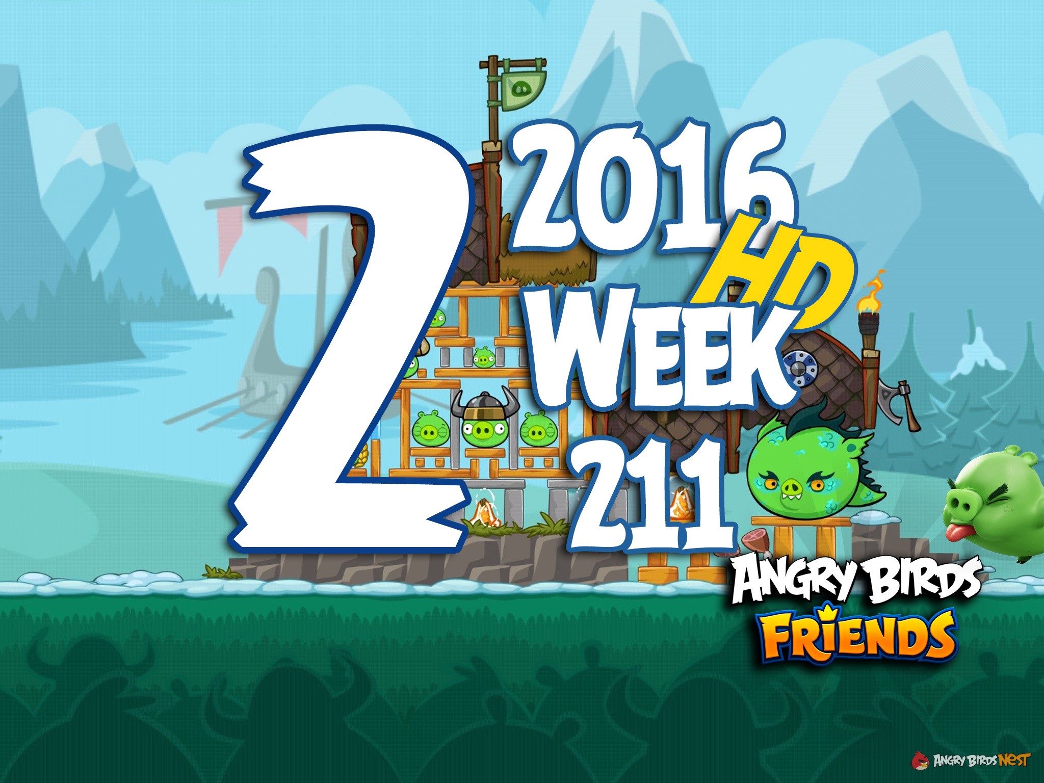 Angry Birds Friends Tournament Level 2 Week 211 Walkthrough | 2016
