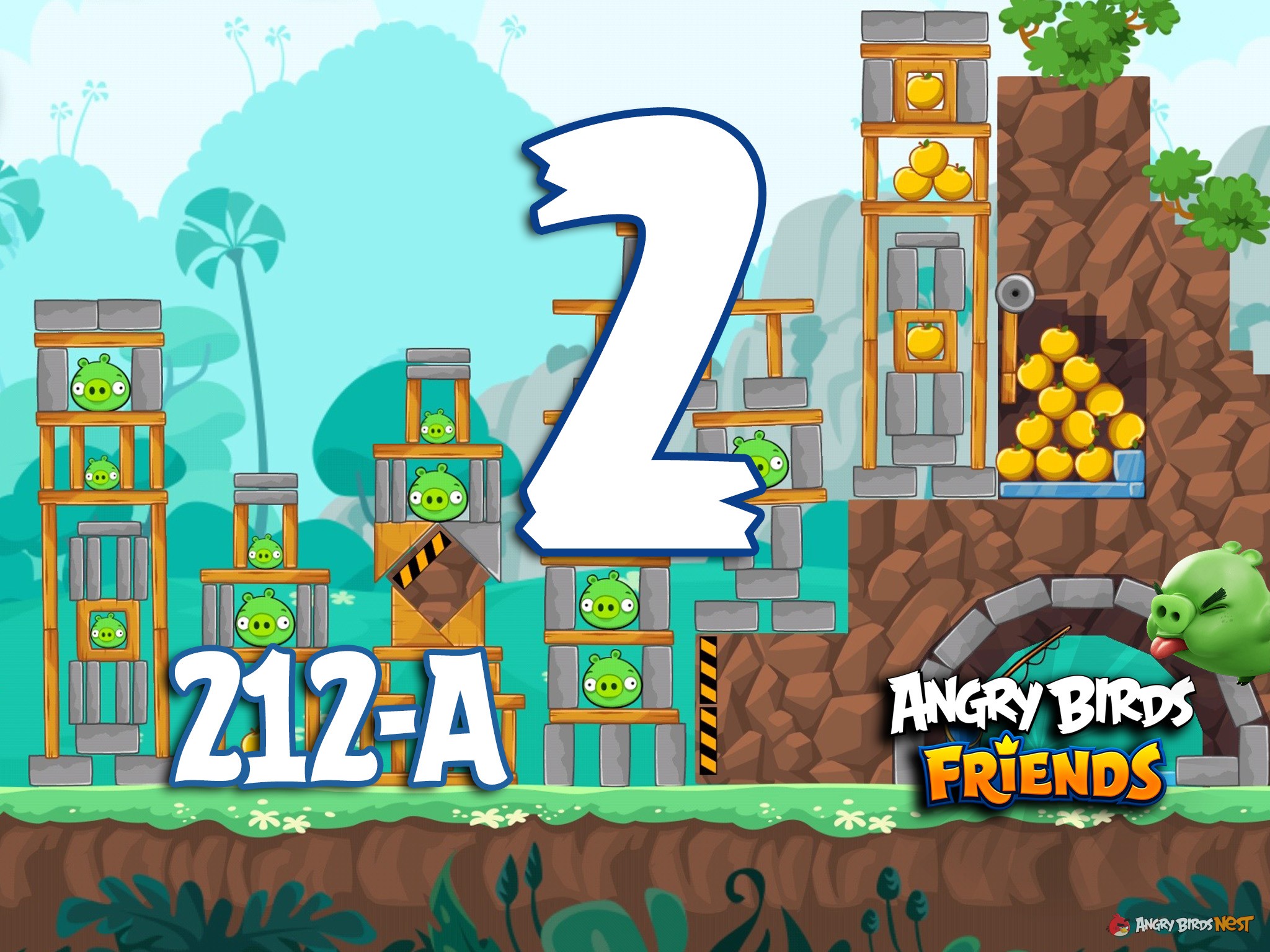 Angry Birds Friends Tournament Level 2 Week 212 Walkthrough