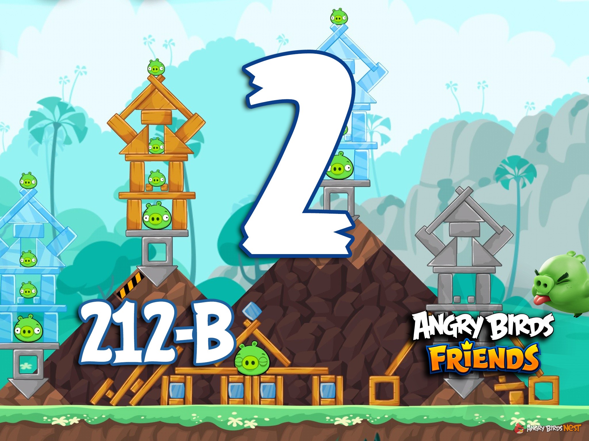 Angry Birds Friends Tournament Level 2 Week 212B Walkthrough
