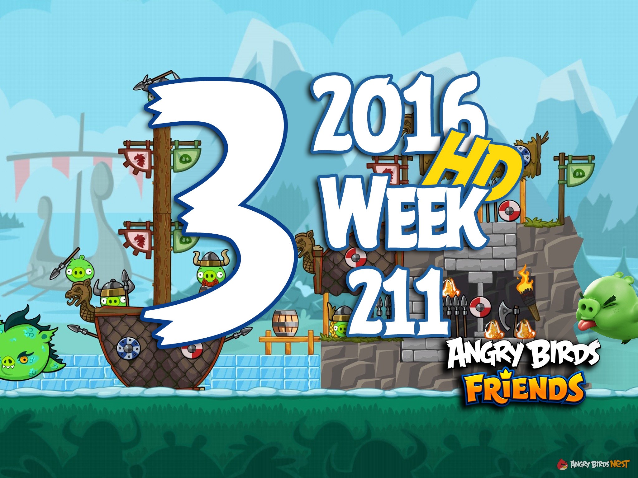 Angry Birds Friends Tournament Level 3 Week 211 Walkthrough | 2016