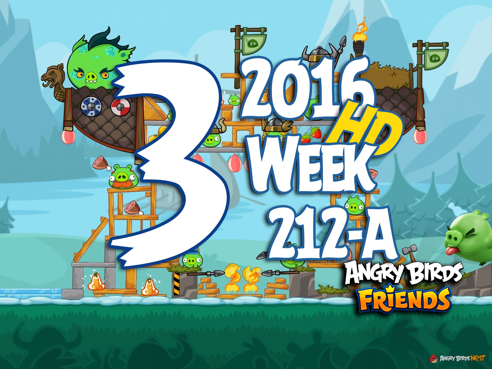 Angry Birds Friends Tournament Level 3 Week 212 Walkthrough | 2016