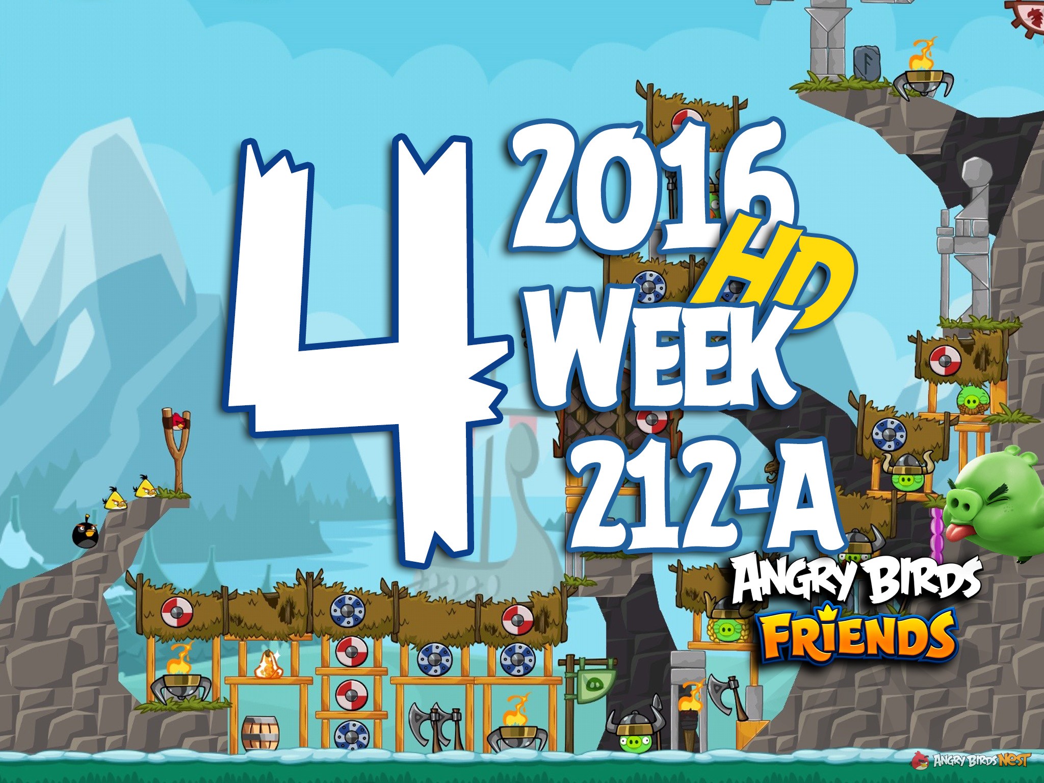 Angry Birds Friends Tournament Level 4 Week 212 Walkthrough | 2016