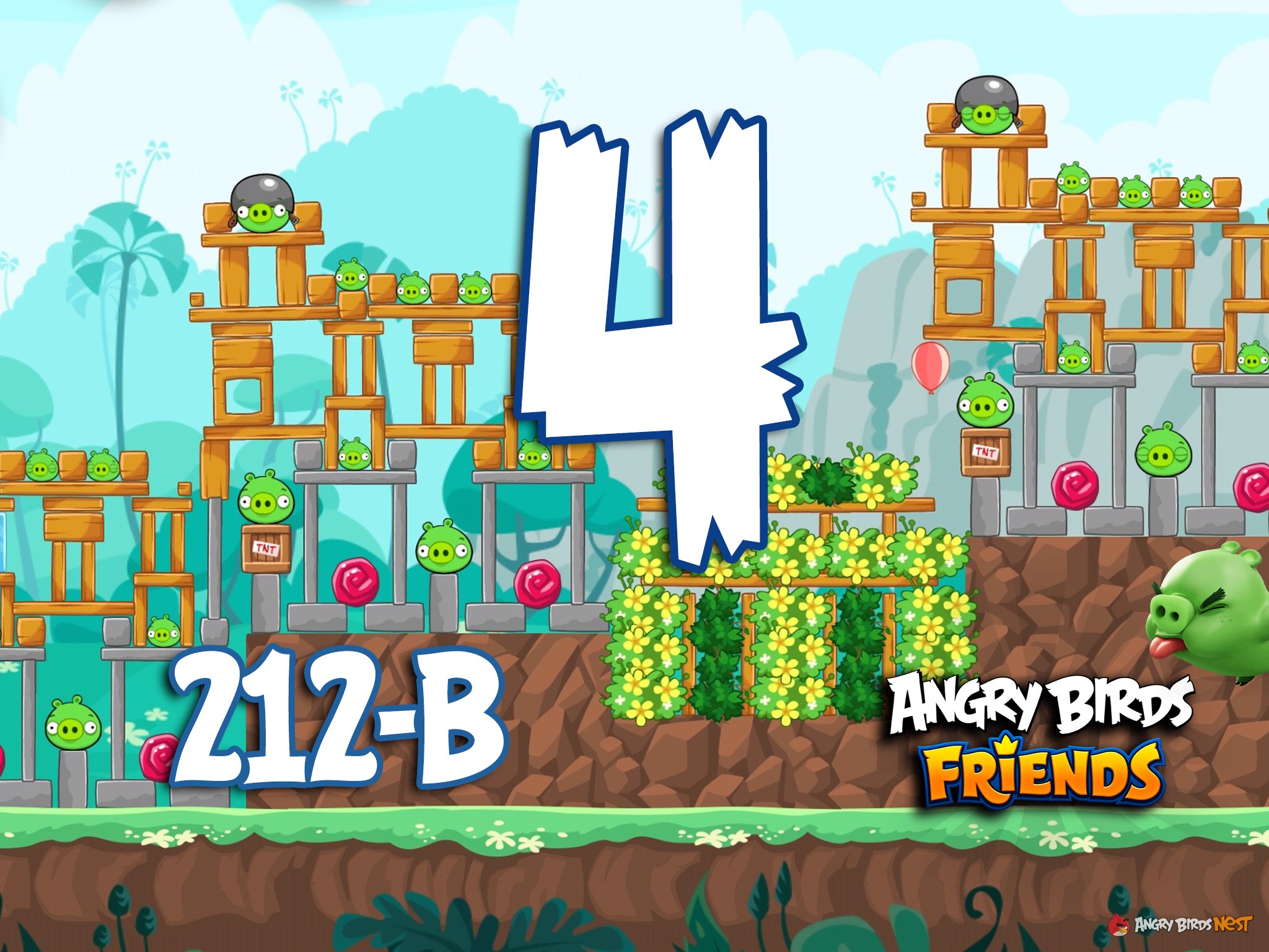 Angry Birds Friends Tournament Level 4 Week 212B Walkthrough