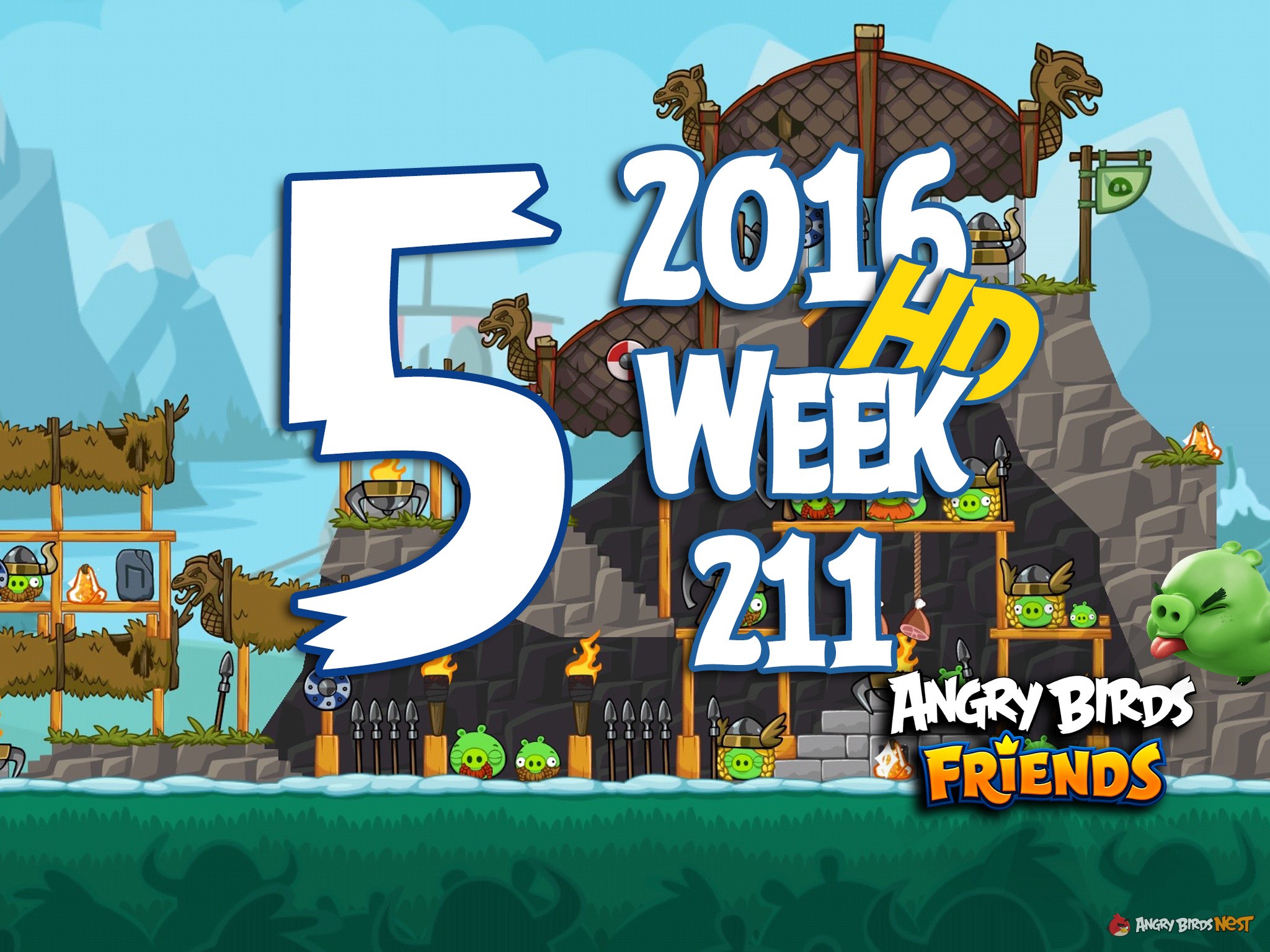 Angry Birds Friends Tournament Level 5 Week 211 Walkthrough | 2016