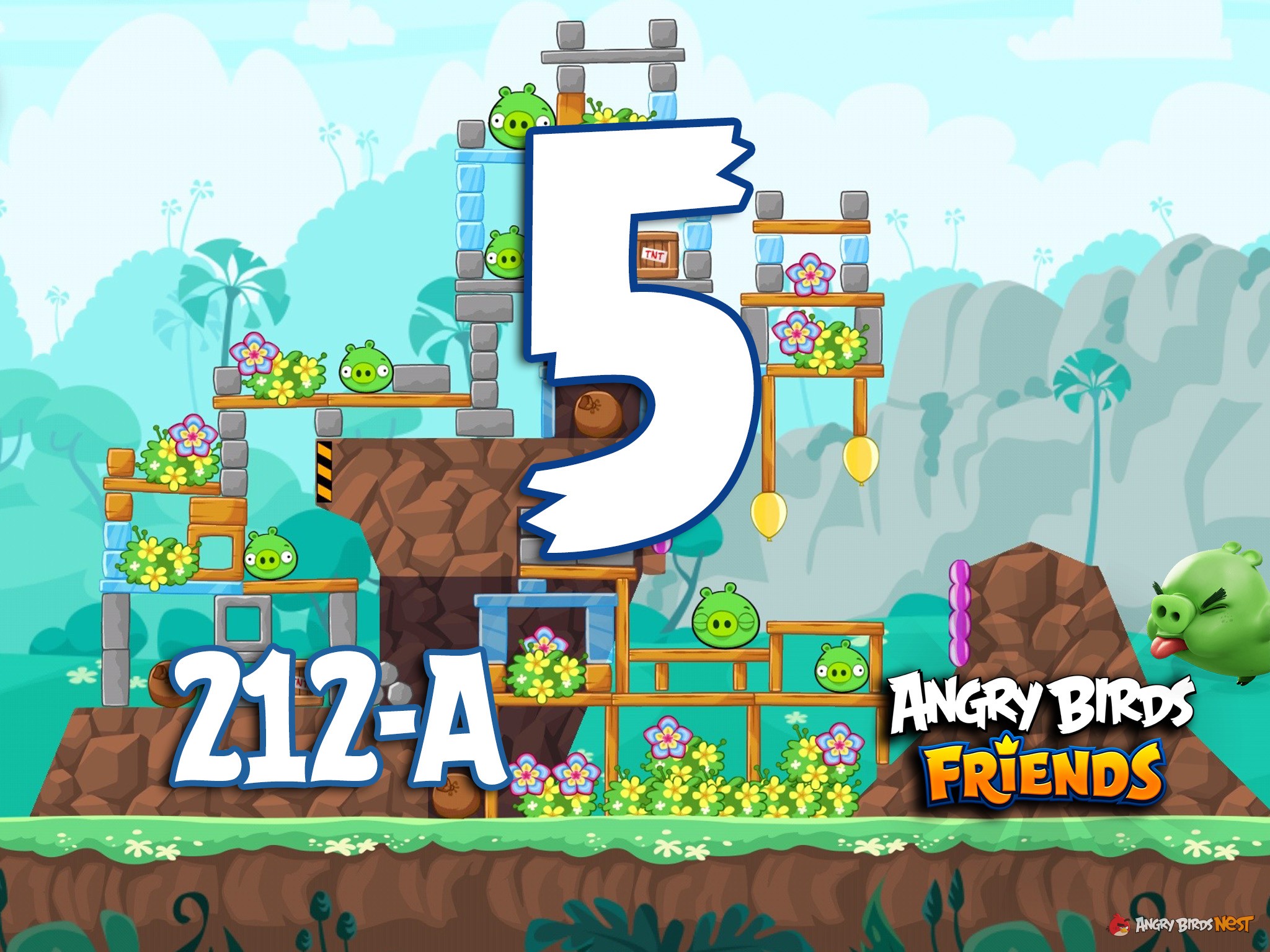 Angry Birds Friends Tournament Level 5 Week 212 Walkthrough